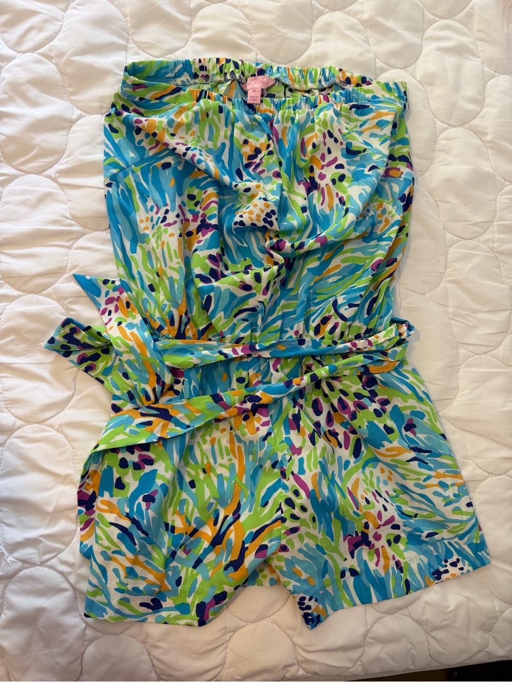 EUC Lilly Pulitzer Colleen romper sea soirée